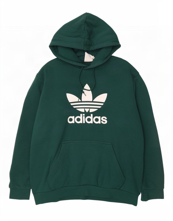 Ανδρικό γραφικό κουκούλα Adidas XL Πράσινο βαμβακερό