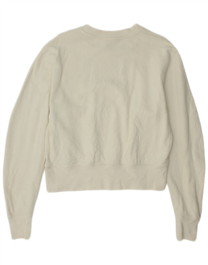 Cos Γυναικεία φούτερ υπερμεγέθη Jumper UK 10 Small Off White Βαμβακερά