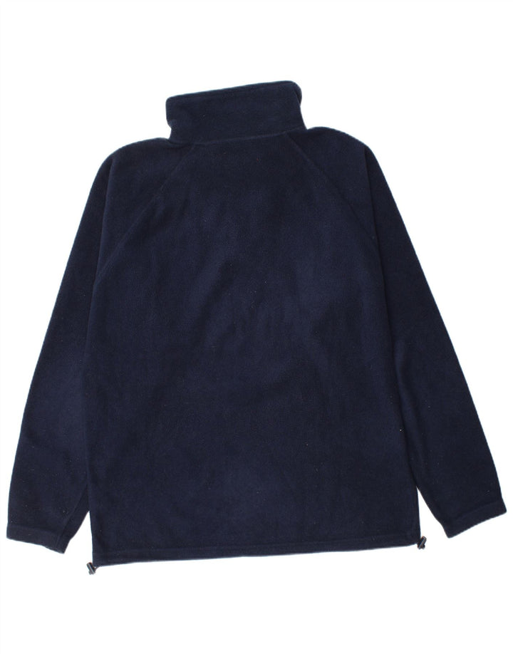Kappa Ανδρικό φερμουάρ Fleece Jumper Μεγάλο Navy Blue Polyester