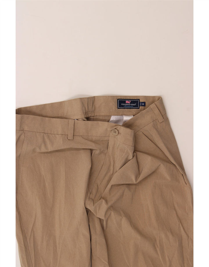 VINEYARD VINES Womens Chino Shorts W38 XL  Brown Polyester Vintage Vineyard Vines and Second-Hand Vineyard Vines from Messina Hembry 
