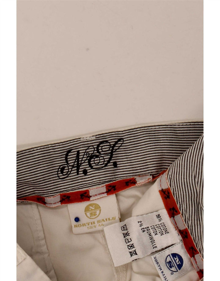 North Sails Γυναικείο ίσιο παντελόνι Chino IT 44 Medium W32 L25 Λευκό