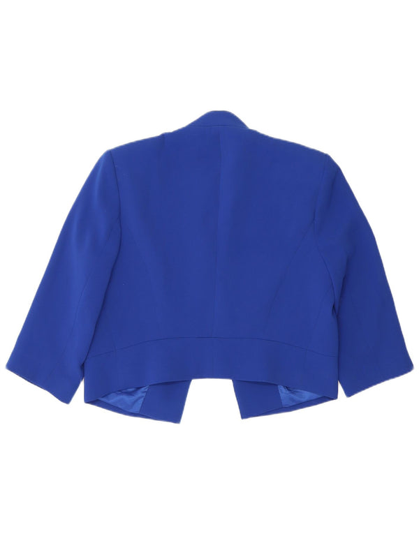 Hobbs Γυναικείο μπουφάν Bolero 3/4 μανίκι UK 12 Medium Blue Polyester