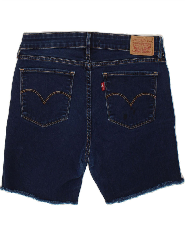 LEVI'S Womens 711 Skinny Denim Shorts W29 Medium Blue Cotton Vintage Levi's and Second-Hand Levi's from Messina Hembry 