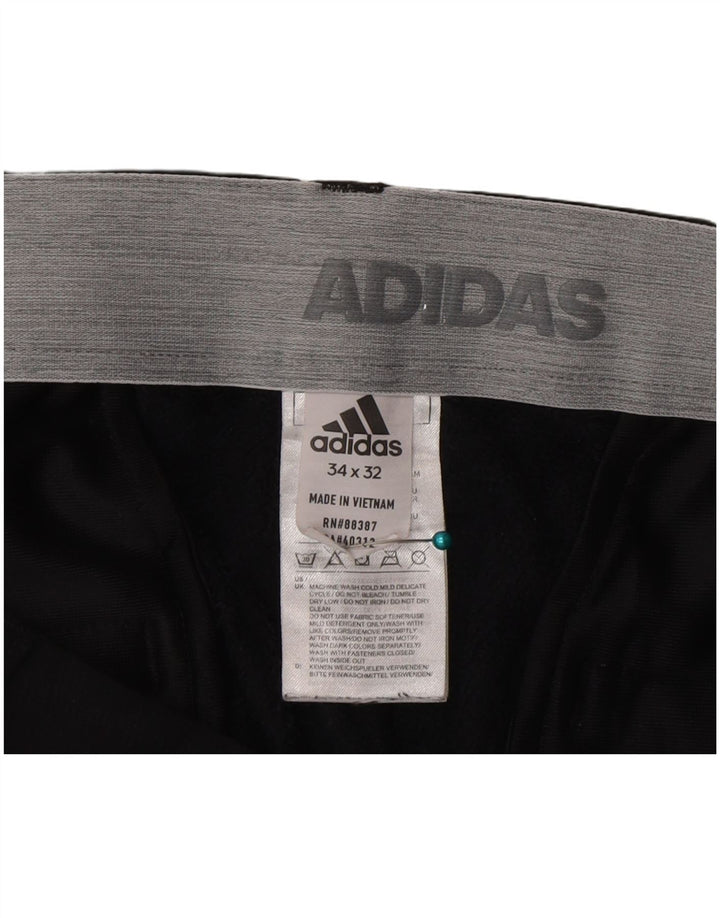 Ανδρικό παντελόνι Chino Adidas Slim W34 L32 Μαύρο πολυεστέρα