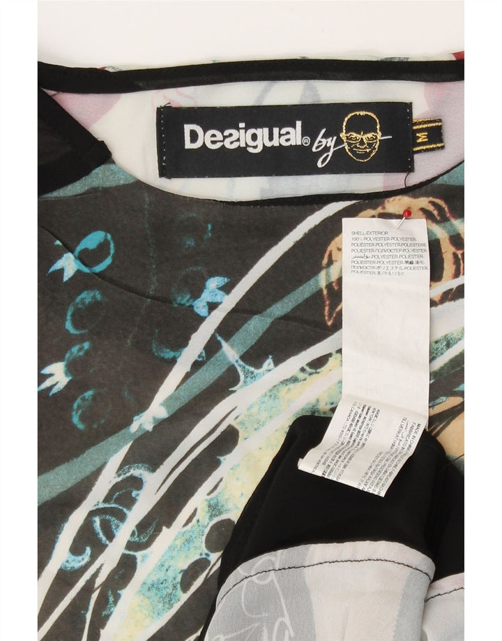 Desigual Γυναικείο T-Shirt See Through γραφικό Top 14 μεσαία πολύχρωμα