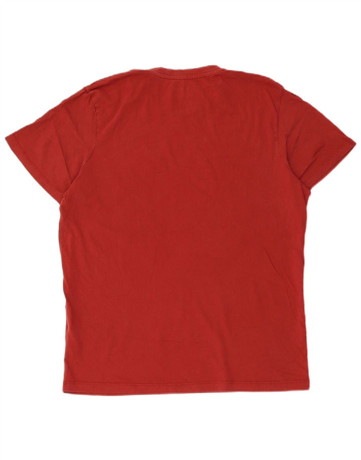 JACK & JONES Ανδρικό γραφικό μπλουζάκι με κανονική εφαρμογή, μεσαίο κόκκινο βαμβακερό