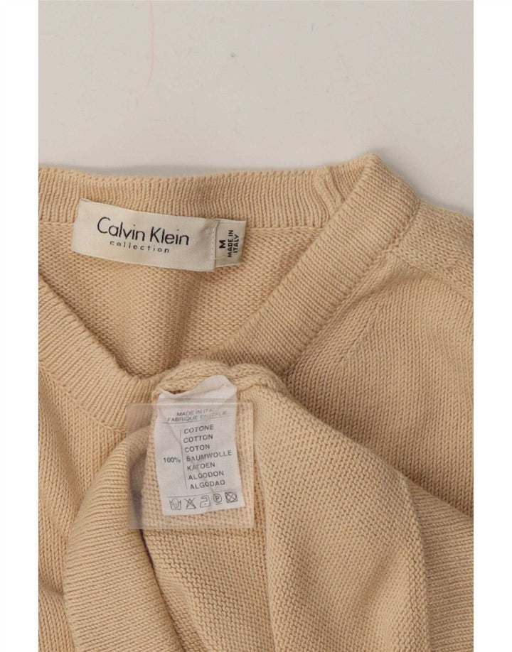 Γυναικείο πουλόβερ Calvin Klein Regular Fit Crew Neck Jumper UK 12 Medium Beige