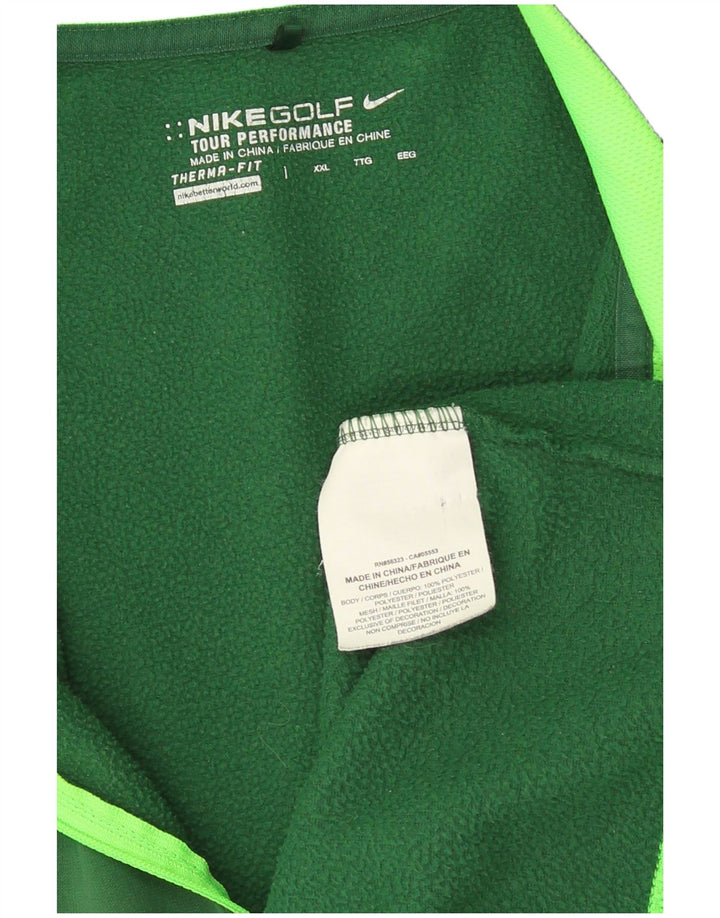 Ανδρική φόρμα πουλόβερ με φερμουάρ Nike Therma-Fit Top 2XL Green Polyester