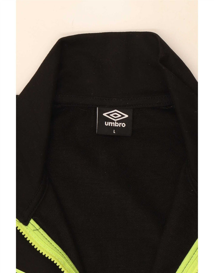 Ανδρική αθλητική φόρμα Umbro Μπουφάν με μεγάλο μαύρο πολυεστέρα