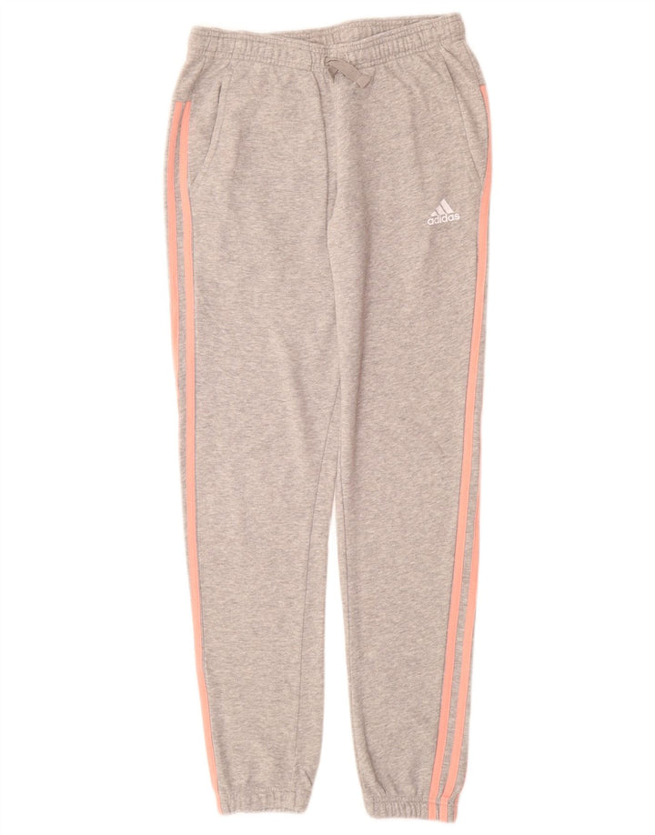 ADIDAS Womens Tracksuit Trousers Joggers UK 8 Small Grey