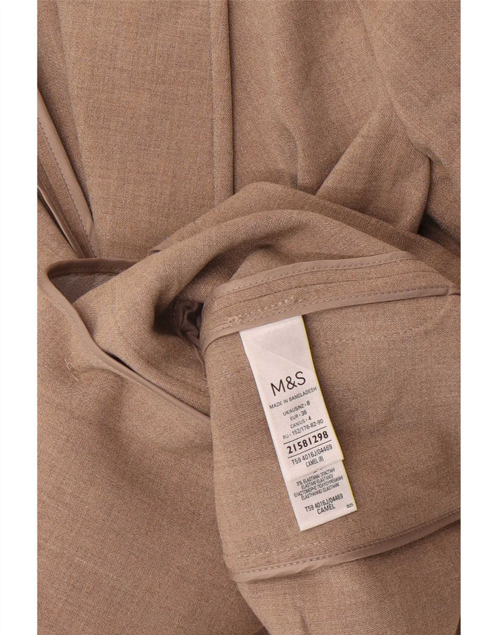 Marks & Spencer Γυναικείο σακάκι με διπλό στήθος UK 8 Small Beige
