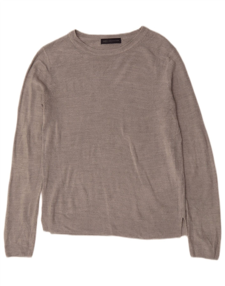 Marks & Spencer Γυναικείο πουλόβερ με λαιμόκαυστο UK 12 Medium Grey