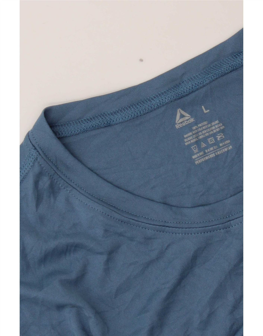 Ανδρικό T-Shirt Reebok Top Large Blue Polyester