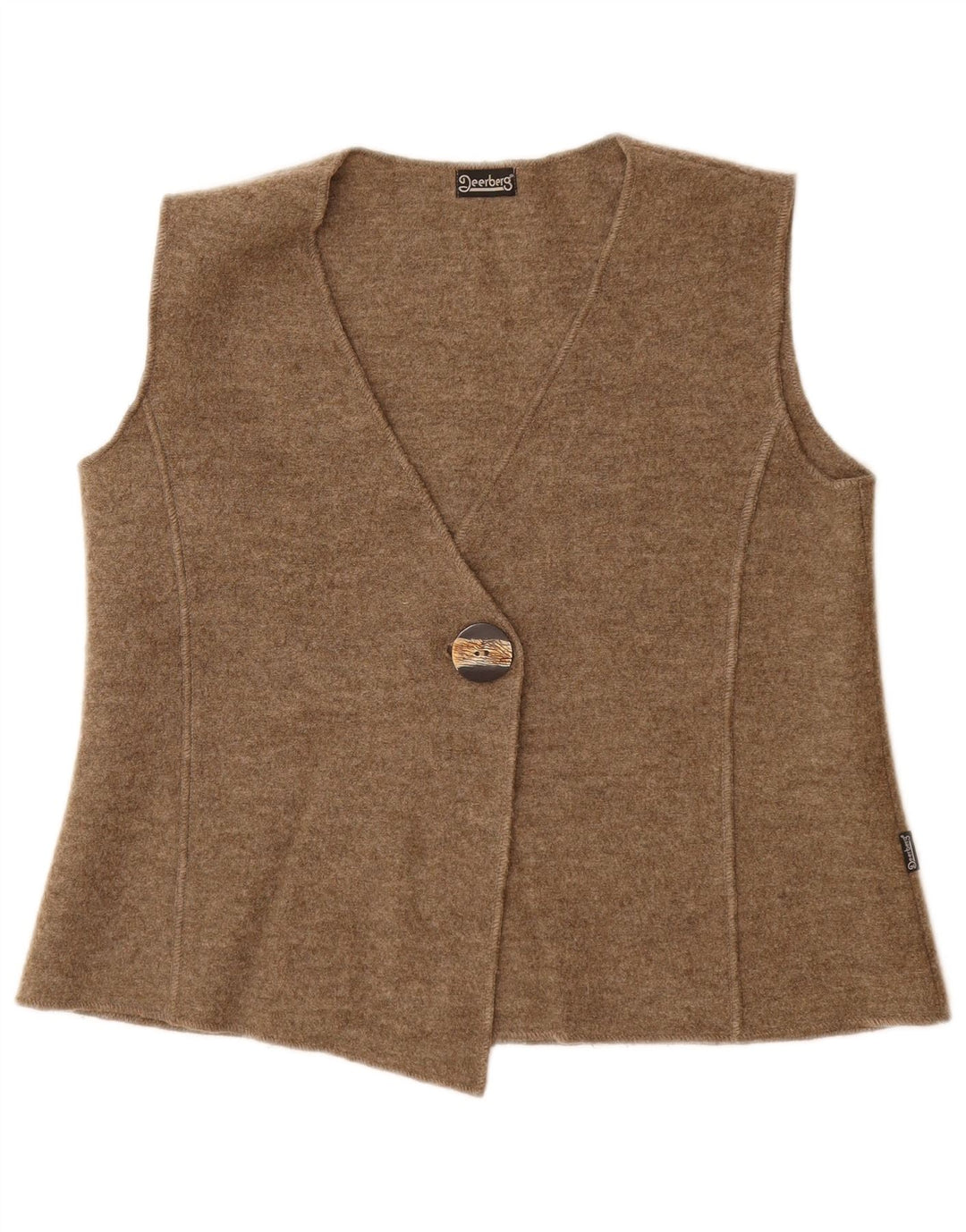 DEERBERG Γυναικείο Γιλέκο UK 14 Μεγάλο Μπεζ