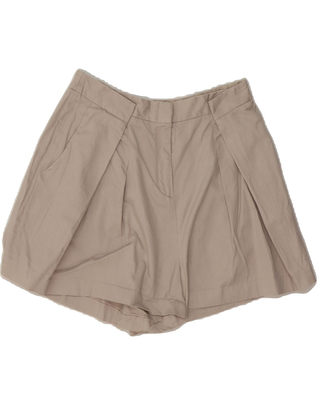 BCBGMAXAZRIA Womens Pegged Chino Shorts Medium W28 Beige Cotton Vintage BCBGMAXAZRIA and Second-Hand BCBGMAXAZRIA from Messina Hembry 