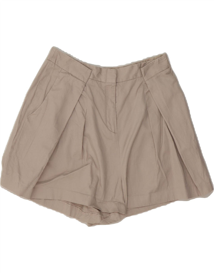 BCBGMAXAZRIA Womens Pegged Chino Shorts Medium W28 Beige Cotton Vintage BCBGMAXAZRIA and Second-Hand BCBGMAXAZRIA from Messina Hembry 
