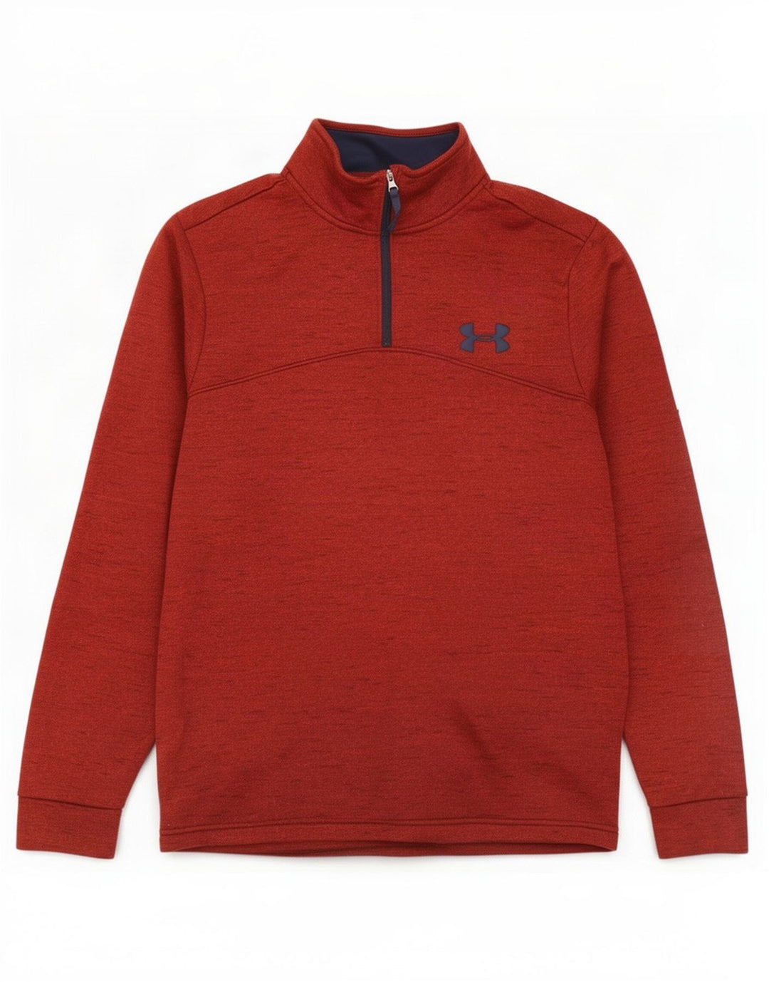 Under Armour Ανδρικό Φούτερ με φερμουάρ με λαιμόκοψη, μικρό καφέ χρώματος