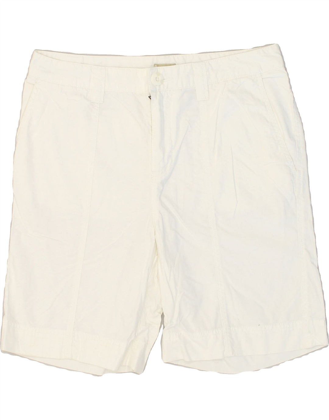 EDDIE BAUER Womens Chino Shorts US 10 Large W32 White Cotton | Vintage Eddie Bauer | Thrift | Second-Hand Eddie Bauer | Used Clothing | Messina Hembry 