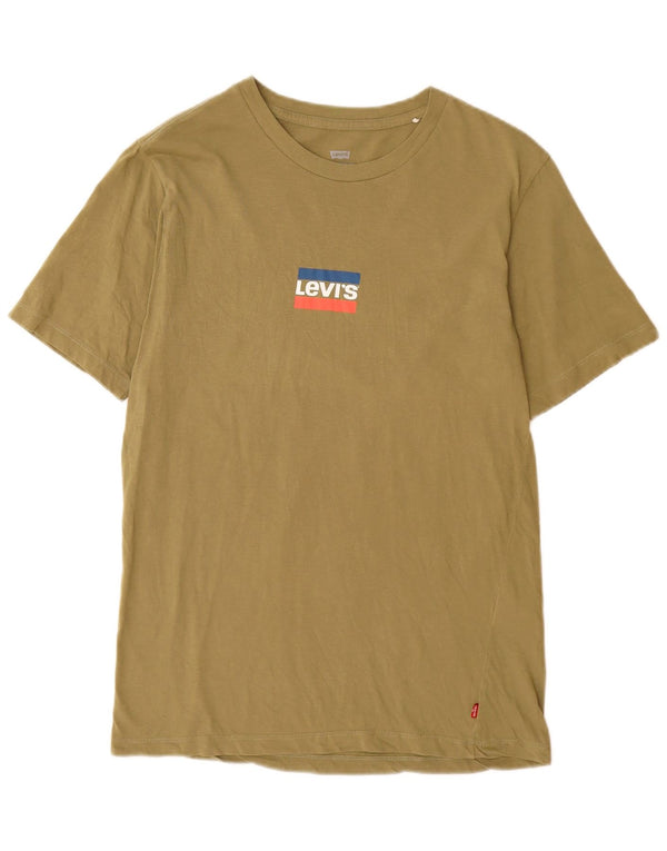 Ανδρικό T-Shirt LEVI'S Standard Fit Γραφικό Μπλουζάκι Μικρό Χακί Βαμβακερό