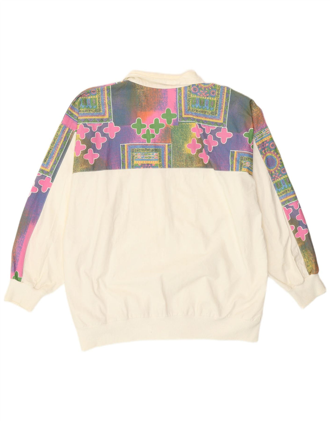 Ανδρική φόρμα Vintage Abstract Pattern Top Jacket EU 44/46 Small White