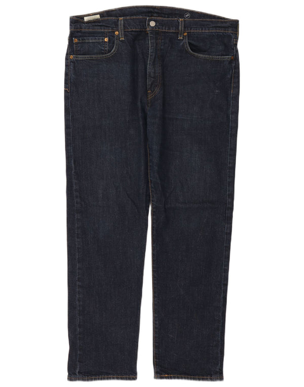 Levi's Mens 502 Tapered Jeans W38 L32 Navy Blue Cotton