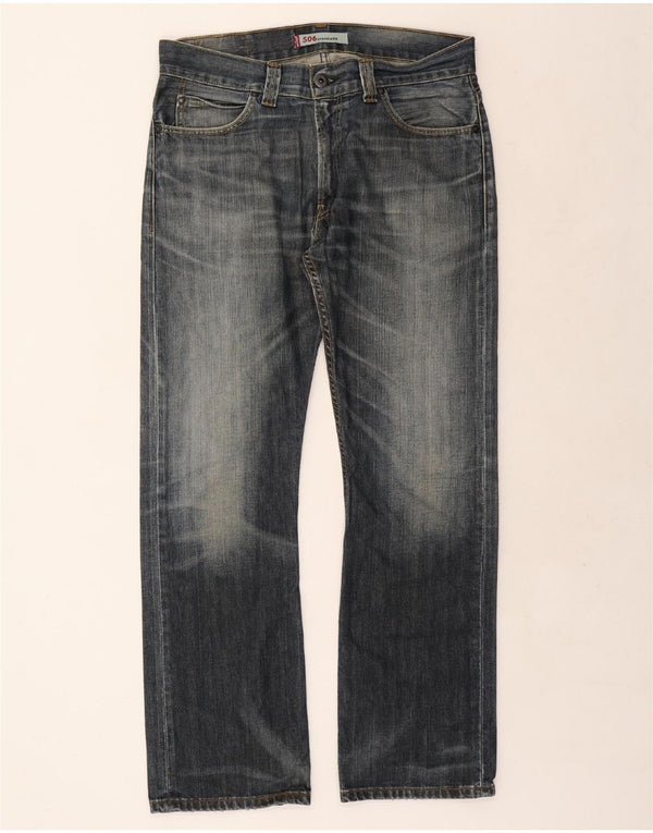 LEVI'S Ανδρικό τζιν 506 Standard Fit ίσιο W36 L32 Μπλε βαμβακερό