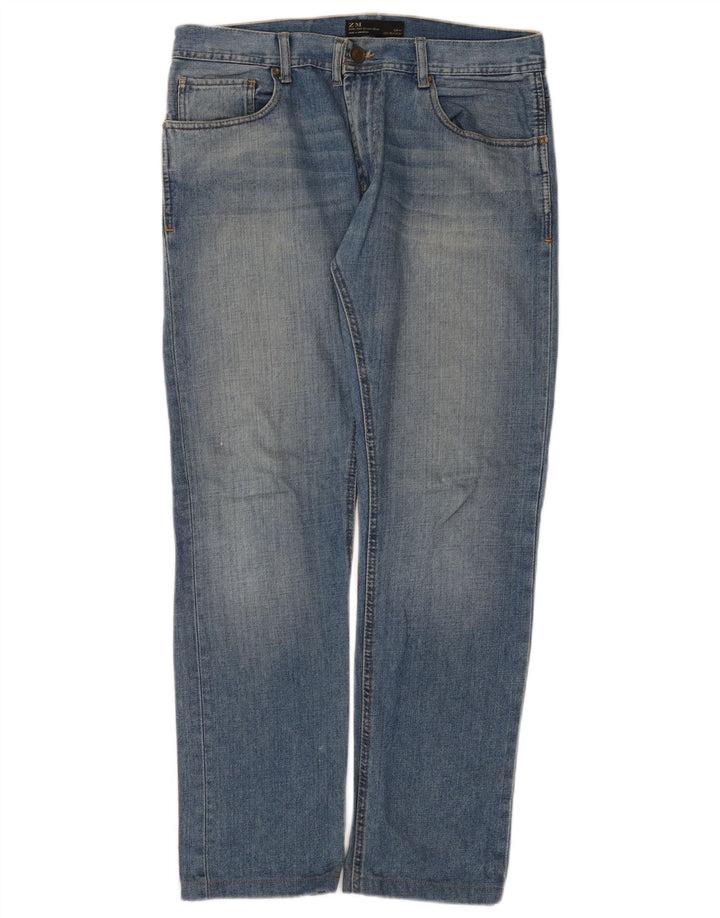 Zara Ανδρικό τζιν ίσιο EU 34 Large W34 L31 Blue