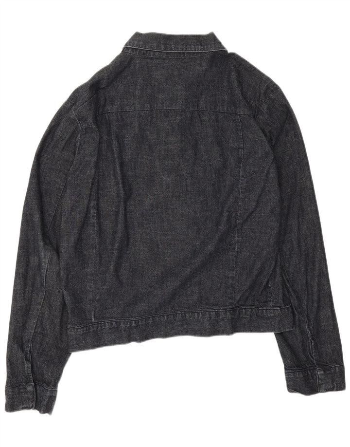 Diesel Ανδρικό Τζιν Μπουφάν UK 40 Large Navy Blue Cotton