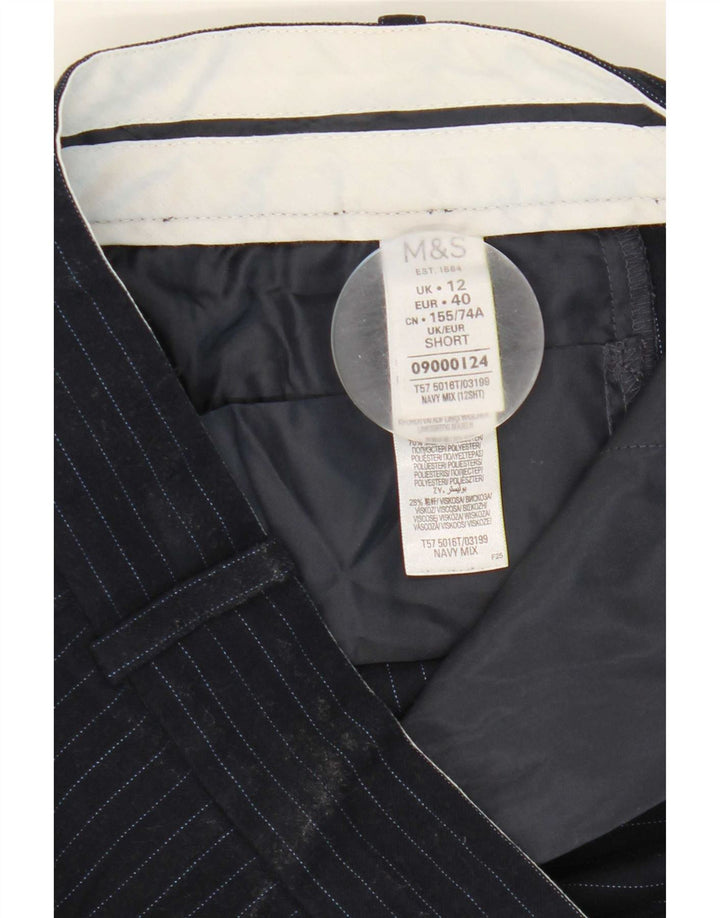 Marks & Spencer γυναικείο παντελόνι UK 12 Medium W32 L27 Navy Blue