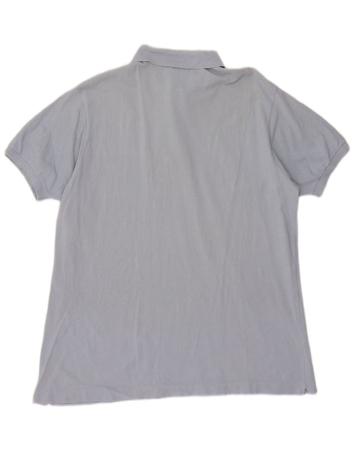 Ανδρικό μπλουζάκι πόλο LACOSTE Νούμερο 7 2XL Μπλε βαμβακερό