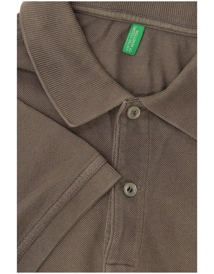 BENETTON Ανδρικό Πόλο Μπλουζάκι Μεσαίο Γκρι