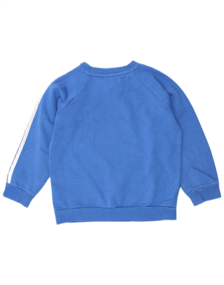 Γραφικό Φούτερ Adidas Boys Jumper 2-3 ετών Μπλε βαμβακερό