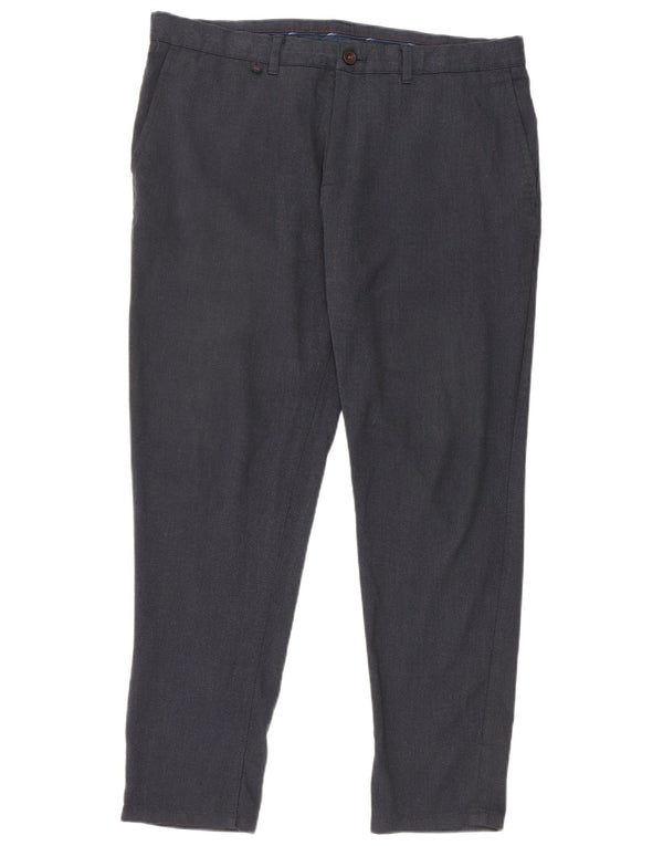 Zara Ανδρικό παντελόνι Chino Slim EU 44 Large W34 L28 Navy Blue