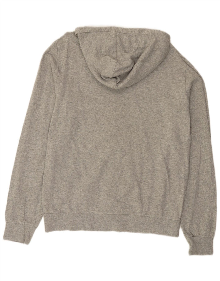 Woolrich Ανδρικό πουλόβερ με κουκούλα με φερμουάρ μεγάλο γκρι βαμβακερό