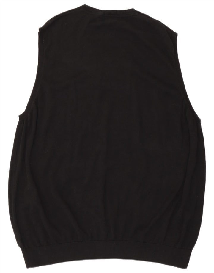 Marks & Spencer Ανδρικό γιλέκο Tank Top 4XL Μαύρο βαμβακερό