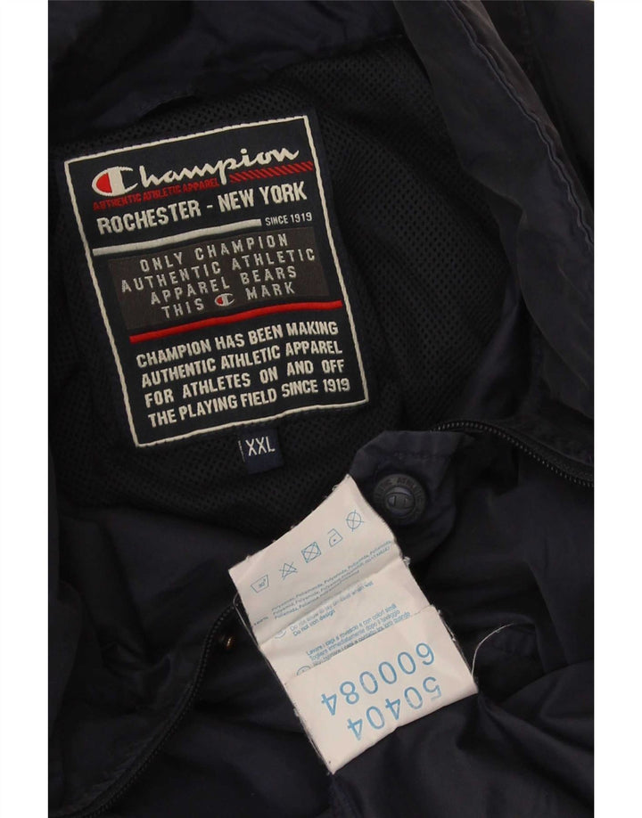 Ανδρικό Champion Windbreaker Jacket UK 44 2XL Navy Blue Polyamide