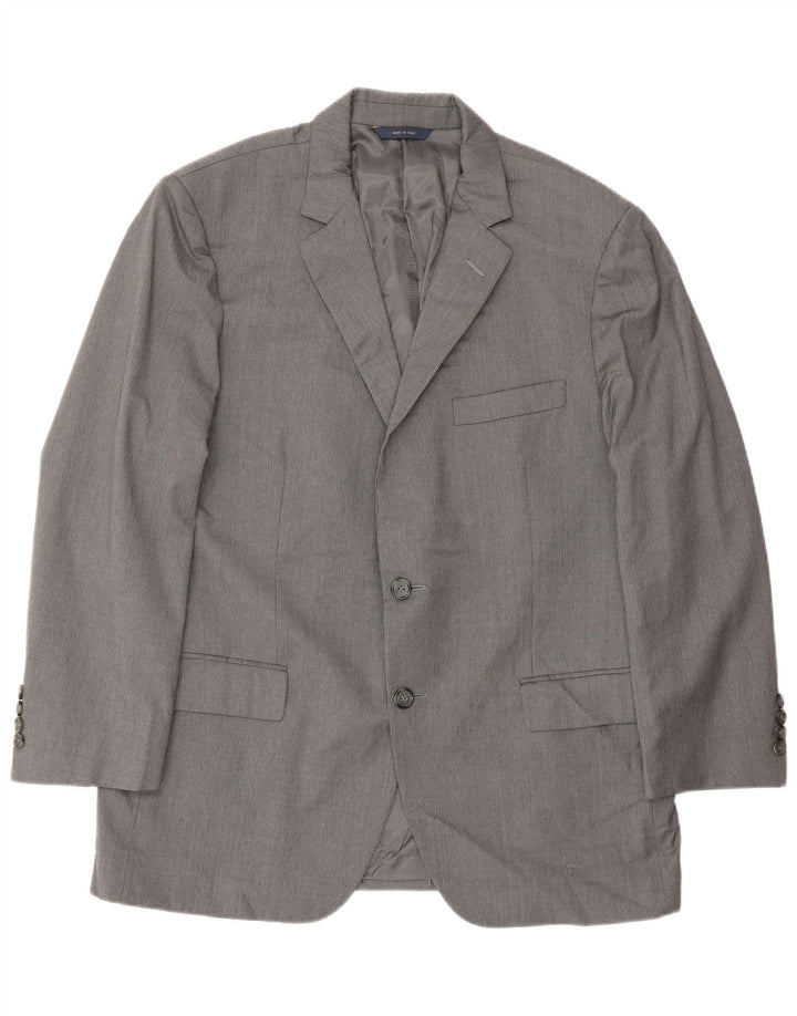 Brooks Brothers Ανδρικό σακάκι σακάκι με 2 κουμπιά UK 42 XL γκρι μαλλί