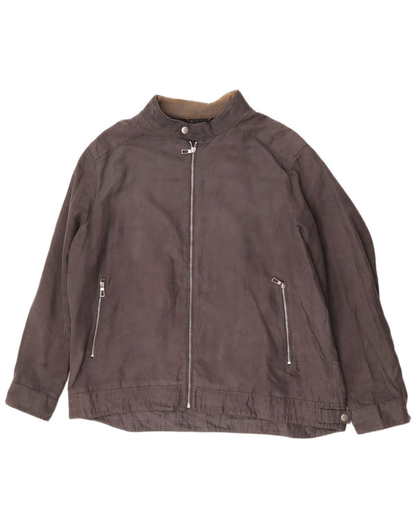 Marks & Spencer Ανδρικό μπουφάν Bomber UK 46 3XL Grey Polyester