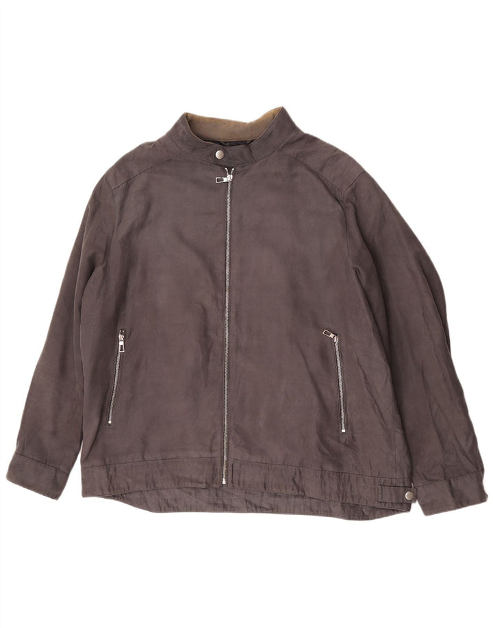 Marks & Spencer Ανδρικό μπουφάν Bomber UK 46 3XL Grey Polyester