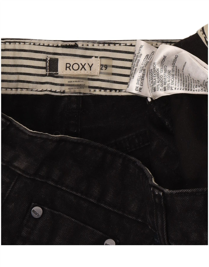 Γυναικείο τζιν Hot παντελόνι Roxy W29 Μεσαίο μαύρο βαμβακερό