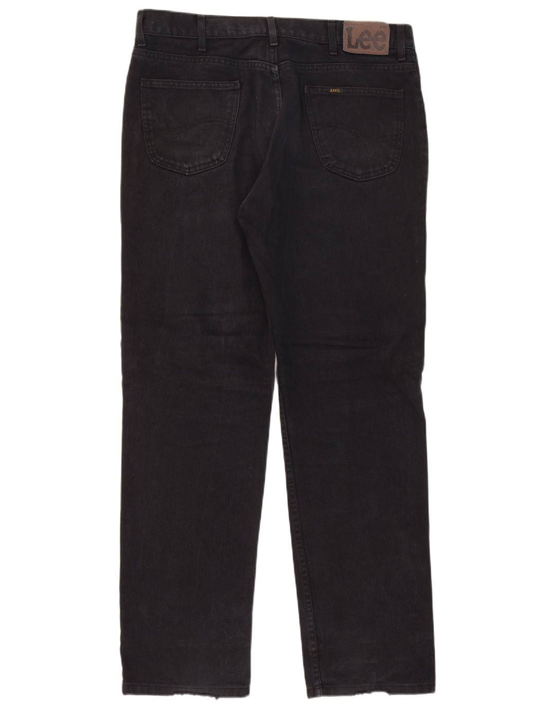 Lee Mens Straight Jeans W38 L34 Μαύρο βαμβακερό