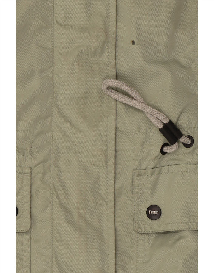 KHUJO Γυναικείο κουκούλα Utility Jacket UK 14 Medium Green Polyester