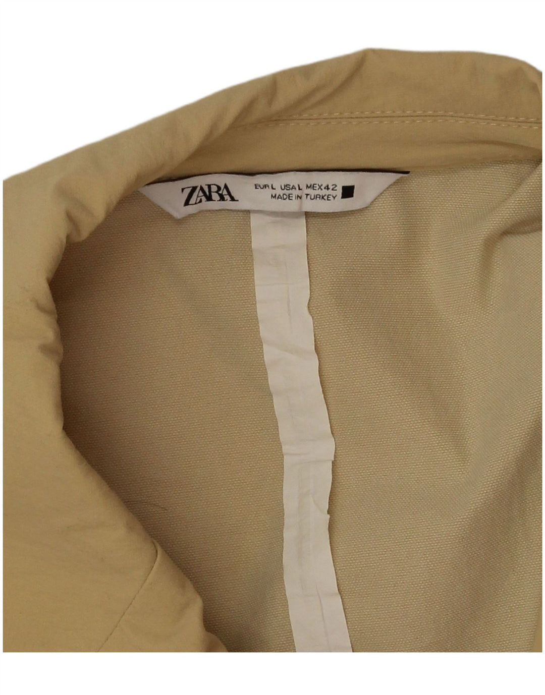 Zara Ανδρικό Παλτό UK 40 Large Beige Polyamide