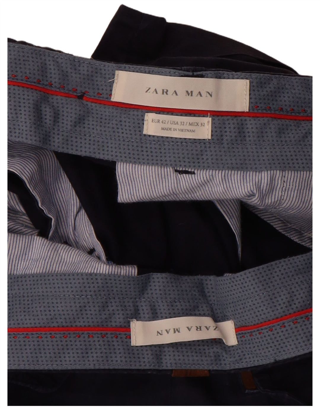 Zara Ανδρικό σορτς Chino EU 42 Large W32 Navy Blue
