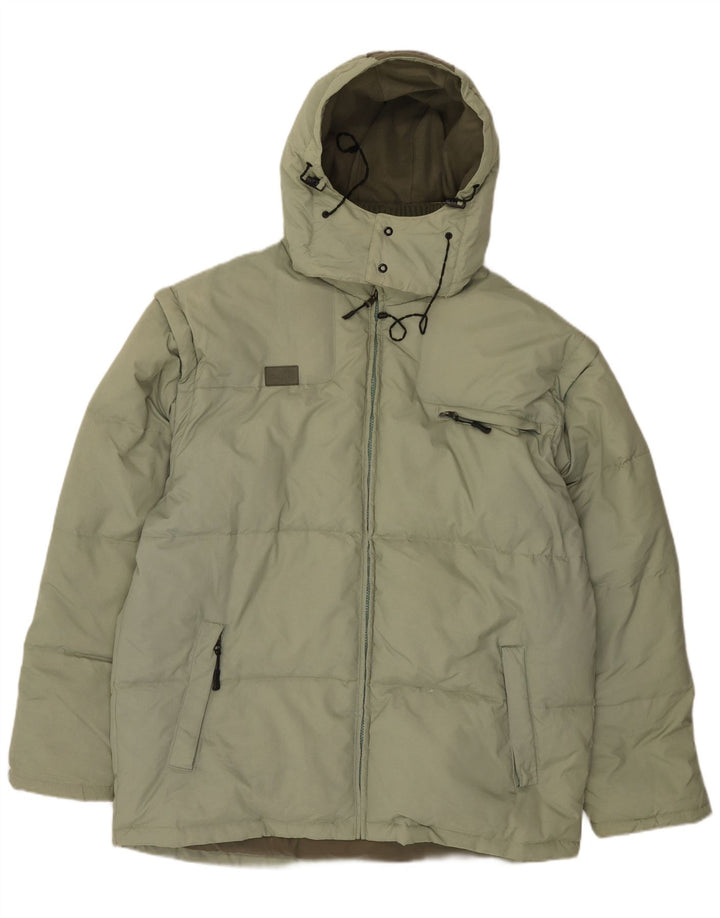 Fila Ανδρικό μπουφάν με κουκούλα UK 44 2XL Green Polyamide