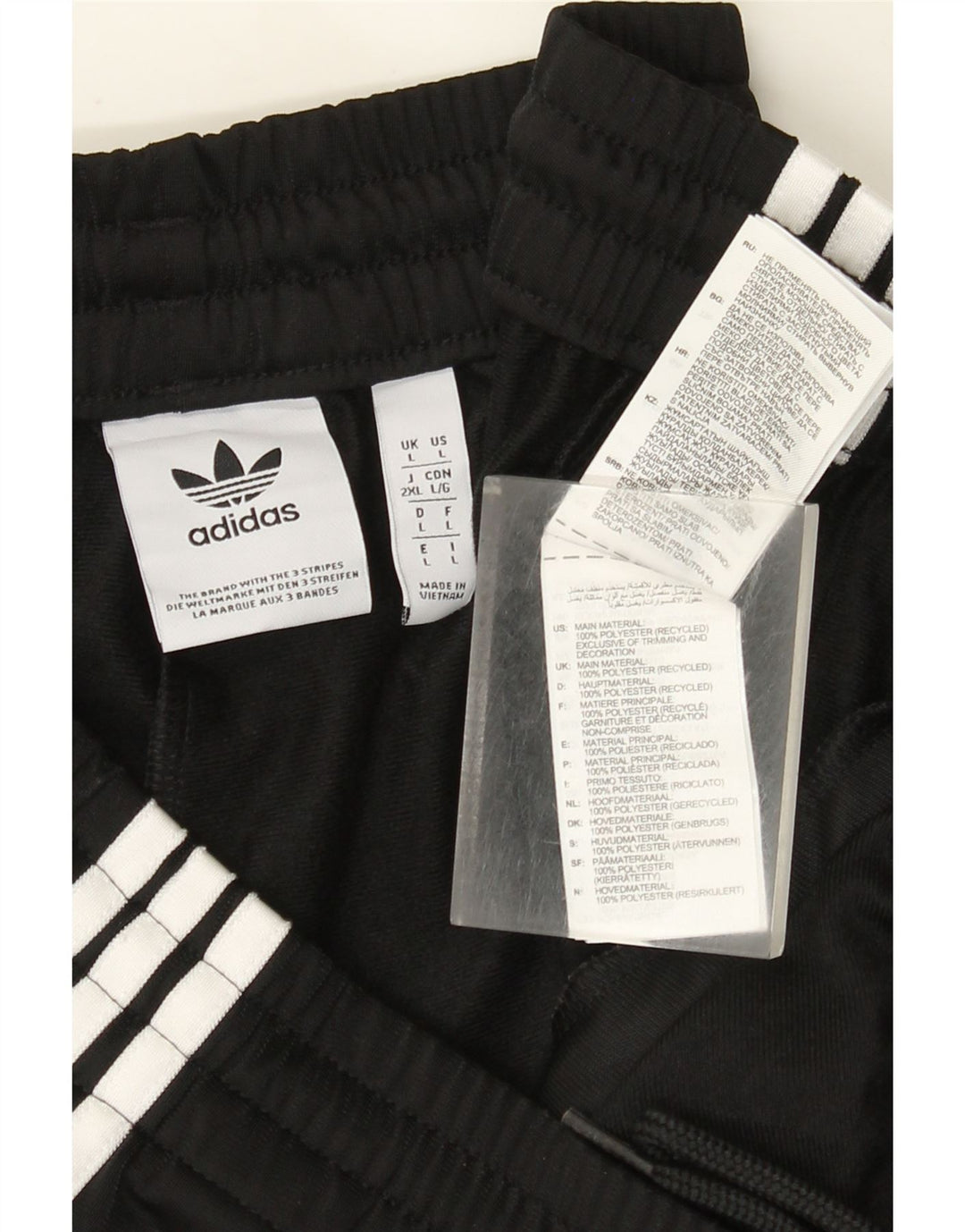 Ανδρική αθλητική φόρμα Adidas Παντελόνι μεγάλο μαύρο πολυεστέρα