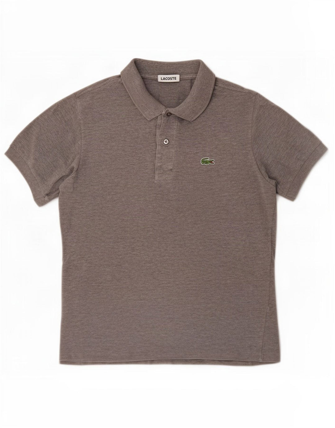 Ανδρικό πουκάμισο Polo Lacoste, Μέγεθος 3, Βαμβακερό μεσαίο γκρι