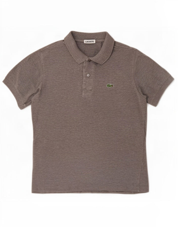 Ανδρικό πουκάμισο Polo Lacoste, Μέγεθος 3, Βαμβακερό μεσαίο γκρι