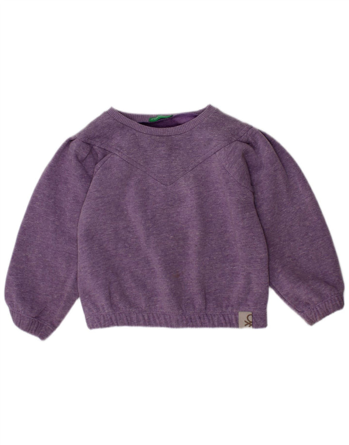Γυναικεία φούτερ Benetton Jumper 2-3 Years Purple Flecked Polyester