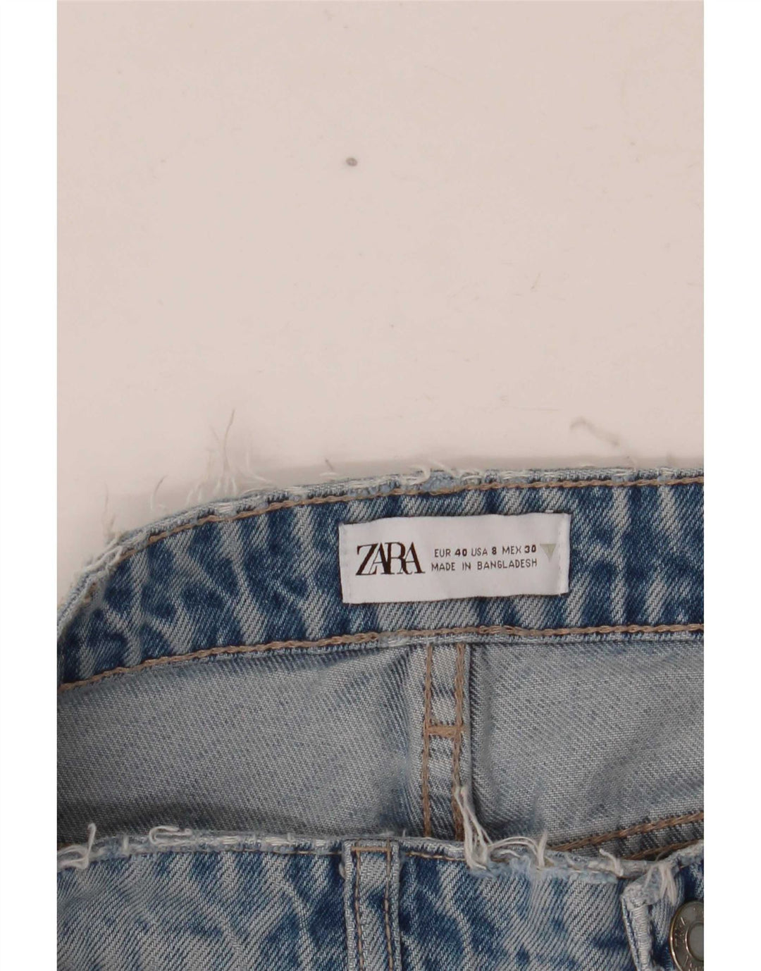Zara Γυναικείο Straight Jeans EU 40 Medium W30 L30 Blue